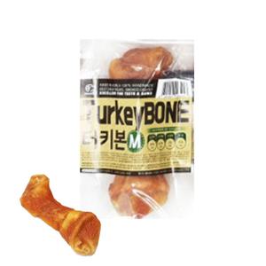 강아지 칠면조 뼈다귀 수제 껌간식 낱개 M 1P 치석 반려견칠면조껌간식 반려견도넛개껌