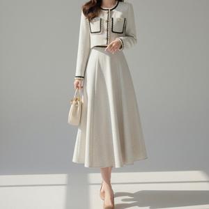 트위드 클래식 프렌치무드 셋업 로에틴트위드투피스