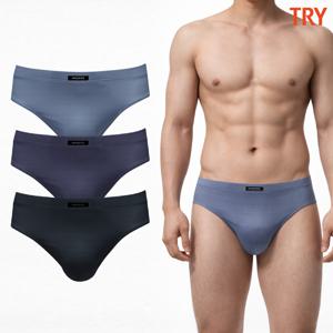 남자삼각팬티 여름 인견스판 냉감 시원한 변화직 브리프 3매입 세트