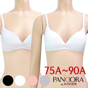 [판도라by비비안]주니어3단계 노와이어 면몰드브라1종[PBR7128]75A-90A