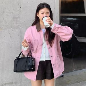 [정가299,000]배색 카라 루즈핏 포켓 데님 점퍼 OJ6XM2770