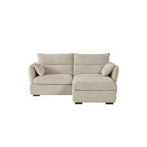 린츠 3인소파 카우치형_아이보리