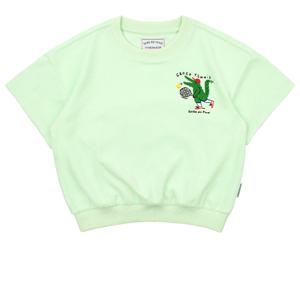 [키즈]그린크로커다일테리반팔티셔츠_BU41TM305