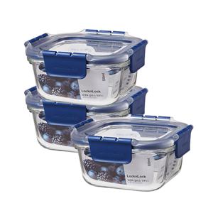 락앤락 탑클라스 유리밀폐용기 정사각 500ml x 3개