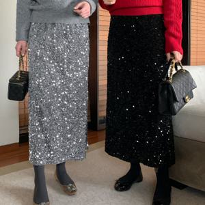 [브리치]  / 블랑 스팽글 스커트