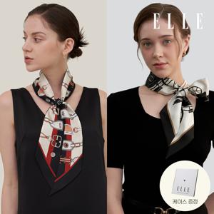 [최초가 69,000원]ELLE/칼린 방도 실크100 선물추천 롱 스카프 택1 (+케이스)