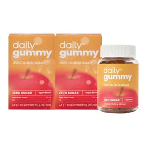 데일리 구미 애사비 제로슈가 60구미(병) 2박스 / 애사비 구미