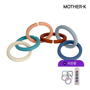 [고리30P GIFT] 실리콘 치발기-고리세트6P