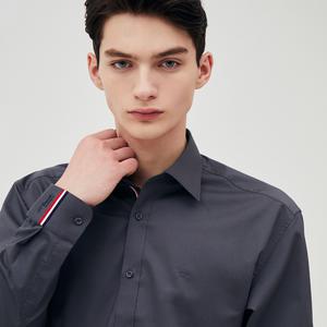 [듀퐁][On.E-XCLUSIVE IX] 히든 트리콜로르 952 컴포터블 셔츠 다크그레이 SE5SM22LS952SDY