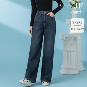 지기핏 3단 기장 와이드 밴딩 진청 데님 팬츠 S~2XL