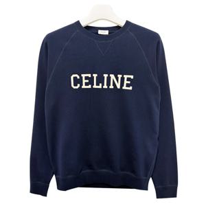 [명품] 25SS  로고 패치 루즈핏 맨투맨 네이비 에크루 RY07D670Q CBE3