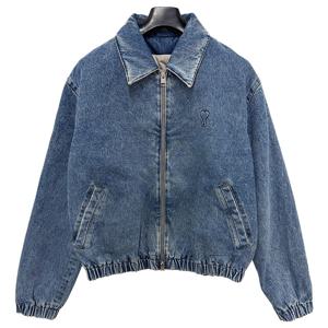 [명품] 25SS  하트 로고 인디고 데님 지퍼 자켓 유즈드 블루 HJK043 DE0046 480