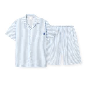 남성 D107 씨엘블루 반소매 상하