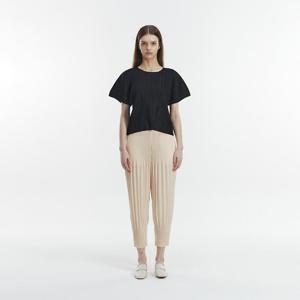 [무케] 몽플리쎄_여성 뉴배기핏 플리츠 팬츠 (아이보리) 주름옷 주름바지 플리츠바지