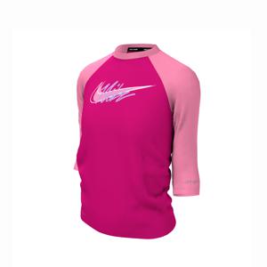 나이키스윔 아동래쉬가드 나이키스윔 키즈 여아동 로고 숏 슬리브 하이드