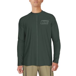 나이키스윔 남자래쉬가드 남성 글리프 레터링 풀집업 롱 슬리브 하이드로
