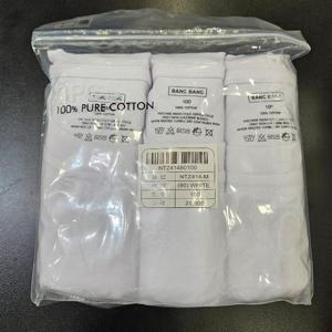 뱅뱅  BANG BANG HC19 뱅뱅 남성 면 100% 무지 기본 3팩  흰색 라운드넥 반팔티셔츠 NTY414