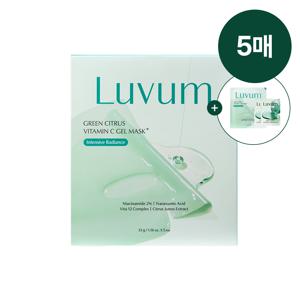 그린 시트러스 겔 마스크 플러스 5매입 [체험용] 그린 시트러스 겔 마스크 1매, 그린세럼 1.5ml 2매