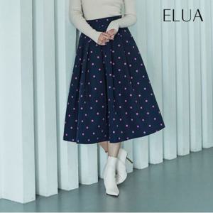 [최초가59,900원]  도트 스커트_네이비