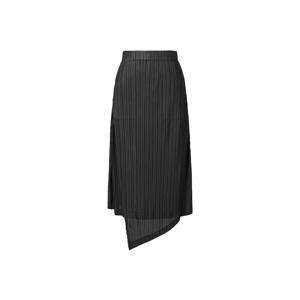 [무케] _여성 버튼 투웨이 플레어 플리츠 스커트 (블랙) 주름옷 프렌치룩