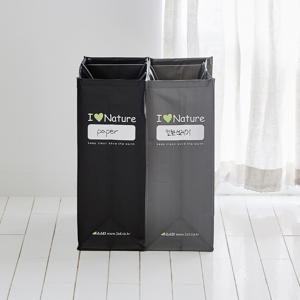 대용량 재활용 분리수거 쓰레기통 타포린백 2개1세트