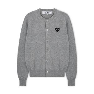 공용 하트 와펜 그레이 가디건 AX N023 051 2