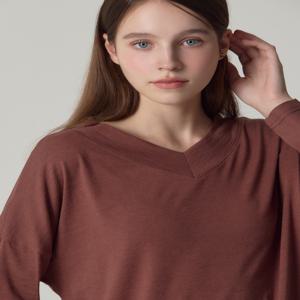 5SET (LeOT)] 워셔블 브이넥 티블라우스 5종세트