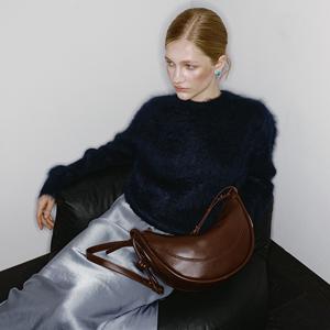 [최초가188,000원]크루아상 스마일백(브라운)