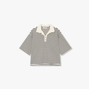 [롯데백화점][스튜디오 톰보이]스트라이프 카라 넥 반팔 티셔츠 9176222999