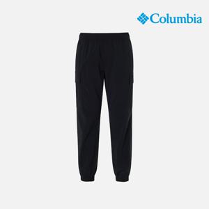 남성 우븐 카고 조거 팬츠_블랙 (C61-YMD801)