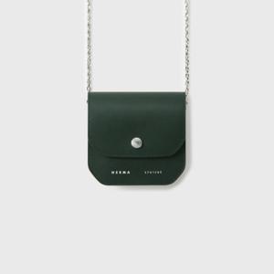 쁘띠 체인 지갑 에버그린