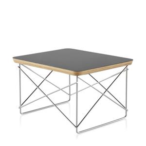 임스 와이어 베니스 로우 테이블 블랙 탑-크롬베이스