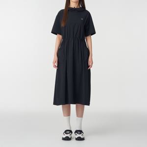 여성 반팔 후드 롱원피스 데이팩 TVTCM25686BLK