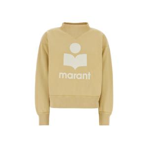 [명품] 이자벨마랑 26SS MOBY 벨벳 로고 맨투맨 라이트오크 SW0003FA D1M04E 10LC