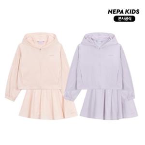 시크 우븐 집업 스커트 세트 KL25904