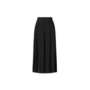 [무케] _여성 쿨링 7부 와이드 플리츠 팬츠 (블랙) 7부 주름바지 와이드팬츠 밴딩팬츠