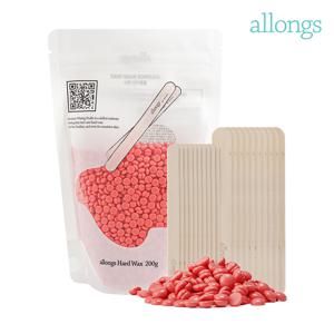 셀프 왁싱 하드왁스 비즈 리필형 베리베리 핑크 200g(+스파츌라)