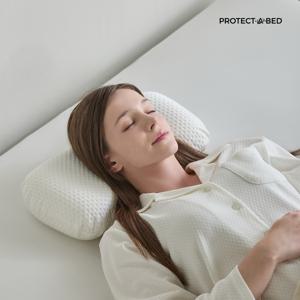 [사은제공] [1+1]알러씰 텐셀 진드기차단 방수 땅콩 메모리폼 베개(높은형) 44x22cm