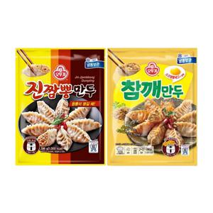 참깨만두 396g 2개 + 진짬뽕만두 396g 2개