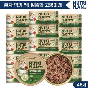 뉴트리플랜 스페셜데이 참치 90g x 48캔 고양이캔 고양이간식