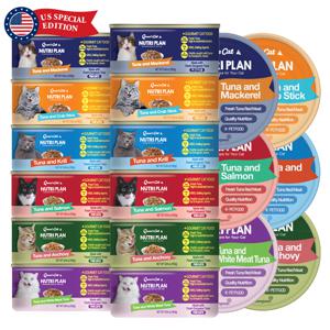 뉴트리플랜 퀸즈캣 160g x 72캔 6종 골라담기 고양이캔 고양이간식 고양이참치 대용량캔