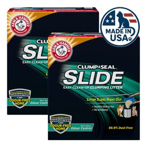 암앤해머 클럼프앤씰 논스톱 오더컨트롤 6.35kg x 2개 고양이모래 벤토나이트 먼지없는모래