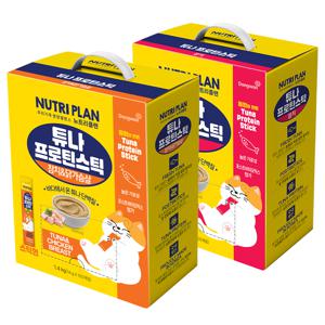 동원  프로틴스틱 14g x 100p 2종 모음 츄르 고양이간식 단백질츄르