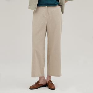 [신비][최초가189,000]바이오 린넨 와이드 밴딩 팬츠_SVPT240503