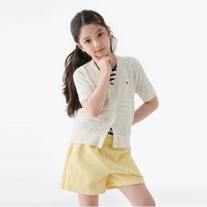 타미힐피거 크로셰 반팔 가디건 (T42F1WCD200GT2Z00)