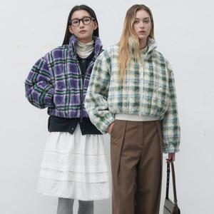 체크 블루종 플리스 점퍼 [2COL] / WBE4L07531