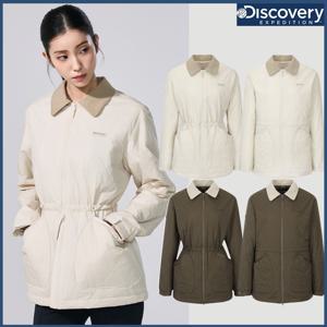 디스커버리 26SS 신상 봄 여성 카라형 퀼팅 미드 패딩자켓 DWPD4E061 CJDTT