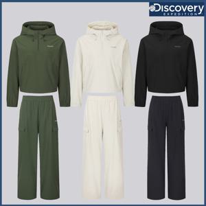 여성 우븐 크롭 아노락/팬츠 트레이닝세트 DWTR44061,DWTP43061 CJDTT