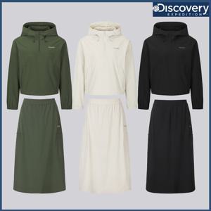 여성 우븐 크롭아노락/스커트 트레이닝세트 DWTR44061,DWTP44061 CJDTT