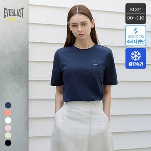에버라스트 여성 썸머 소로나 반팔티셔츠 데일리룩 6컬러 90-110 Bon-2655